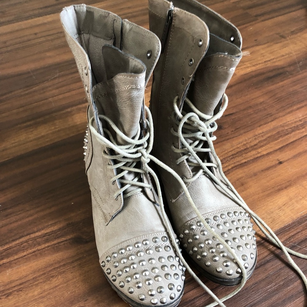 Studded Combat Boots